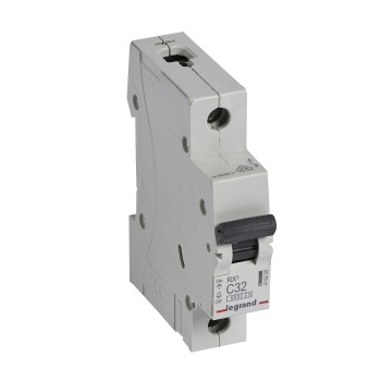 Legrand RX3 | Автоматичен прекъсвач | 1P, 32A, крива C, 6kA Legrand RX3 | Автоматичен прекъсвач | 1P, 32A, крива C, 6kA
