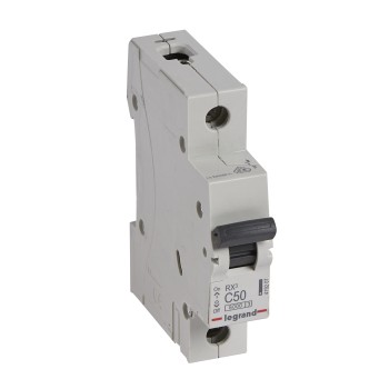 Legrand RX3 | Автоматичен прекъсвач | 1P, 50A, крива C, 6kA Legrand RX3 | Автоматичен прекъсвач | 1P, 50A, крива C, 6kA