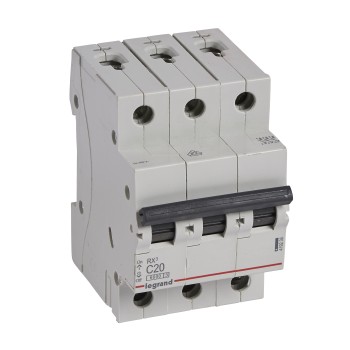 Legrand RX3 | ΠΠ²ΡΠΎΠΌΠ°ΡΠΈΡΠ΅Π½ ΠΏΡΠ΅ΠΊΡΡΠ²Π°Ρ | 3P, 20A, ΠΊΡΠΈΠ²Π° C, 6kA Legrand RX3 | ΠΠ²ΡΠΎΠΌΠ°ΡΠΈΡΠ΅Π½ ΠΏΡΠ΅ΠΊΡΡΠ²Π°Ρ | 3P, 20A, ΠΊΡΠΈΠ²Π° C, 6kA