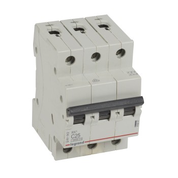 Legrand RX3 | ΠΠ²ΡΠΎΠΌΠ°ΡΠΈΡΠ΅Π½ ΠΏΡΠ΅ΠΊΡΡΠ²Π°Ρ | 3P, 25A, ΠΊΡΠΈΠ²Π° C, 6kA Legrand RX3 | ΠΠ²ΡΠΎΠΌΠ°ΡΠΈΡΠ΅Π½ ΠΏΡΠ΅ΠΊΡΡΠ²Π°Ρ | 3P, 25A, ΠΊΡΠΈΠ²Π° C, 6kA