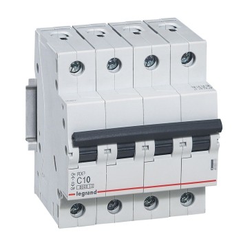 Legrand RX3 | ΠΠ²ΡΠΎΠΌΠ°ΡΠΈΡΠ΅Π½ ΠΏΡΠ΅ΠΊΡΡΠ²Π°Ρ | 4P, 10A, ΠΊΡΠΈΠ²Π° C, 6kA Legrand RX3 | ΠΠ²ΡΠΎΠΌΠ°ΡΠΈΡΠ΅Π½ ΠΏΡΠ΅ΠΊΡΡΠ²Π°Ρ | 4P, 10A, ΠΊΡΠΈΠ²Π° C, 6kA
