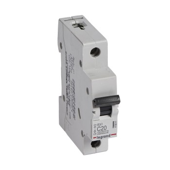 Legrand RX3 | Автоматичен прекъсвач | 1P, 20A, крива C, 6kA Legrand RX3 | Автоматичен прекъсвач | 1P, 20A, крива C, 6kA