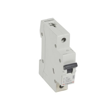 Legrand RX3 | Автоматичен прекъсвач | 1P, 50A, крива C, 6kA Legrand RX3 | Автоматичен прекъсвач | 1P, 50A, крива C, 6kA