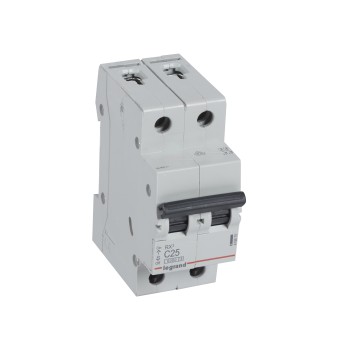 Legrand RX3 | Автоматичен прекъсвач | 2P, 25A, крива C, 6kA Legrand RX3 | Автоматичен прекъсвач | 2P, 25A, крива C, 6kA