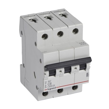 Legrand RX3 | ΠΠ²ΡΠΎΠΌΠ°ΡΠΈΡΠ΅Π½ ΠΏΡΠ΅ΠΊΡΡΠ²Π°Ρ | 3P, 6A, ΠΊΡΠΈΠ²Π° C, 6kA Legrand RX3 | ΠΠ²ΡΠΎΠΌΠ°ΡΠΈΡΠ΅Π½ ΠΏΡΠ΅ΠΊΡΡΠ²Π°Ρ | 3P, 6A, ΠΊΡΠΈΠ²Π° C, 6kA