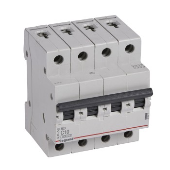 Legrand RX3 | ΠΠ²ΡΠΎΠΌΠ°ΡΠΈΡΠ΅Π½ ΠΏΡΠ΅ΠΊΡΡΠ²Π°Ρ | 4P, 10A, ΠΊΡΠΈΠ²Π° C, 6kA Legrand RX3 | ΠΠ²ΡΠΎΠΌΠ°ΡΠΈΡΠ΅Π½ ΠΏΡΠ΅ΠΊΡΡΠ²Π°Ρ | 4P, 10A, ΠΊΡΠΈΠ²Π° C, 6kA