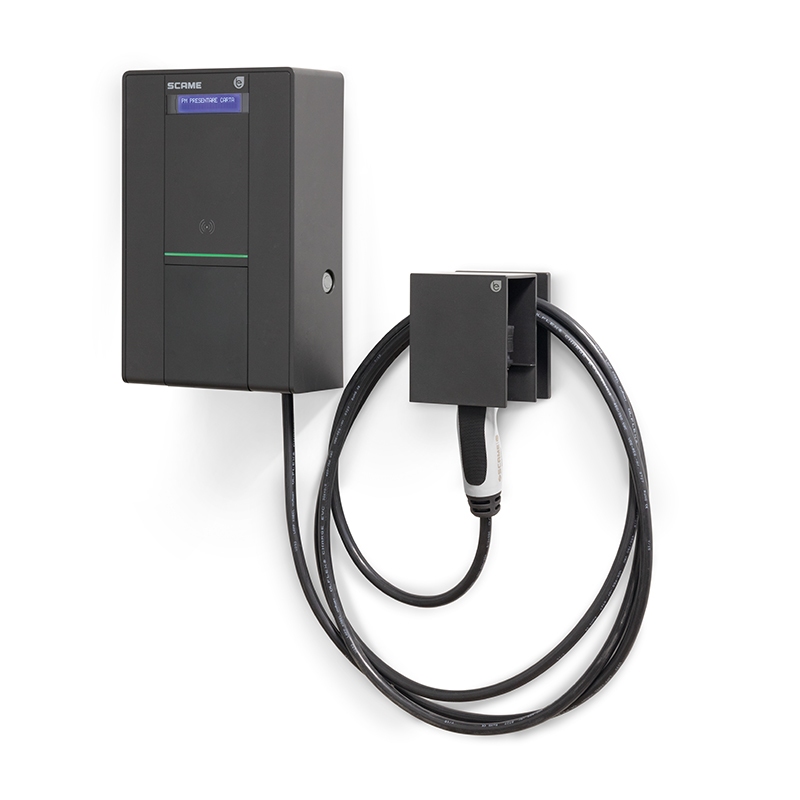 Scame BE-W [2.0] BUSINESS | Зарядна станция | С кабел 5м, 22 kW, 3P, 32 A, Wi-Fi, RFID