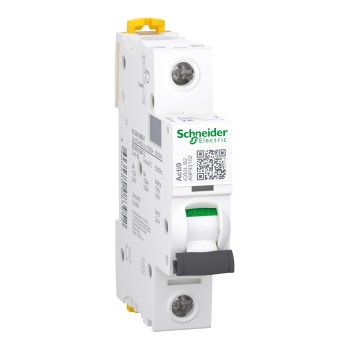 Schneider Electric Acti9 iC60 | Автоматичен прекъсвач | 1P, 2A, крива B Schneider Electric Acti9 iC60 | Автоматичен прекъсвач | 1P, 2A, крива B