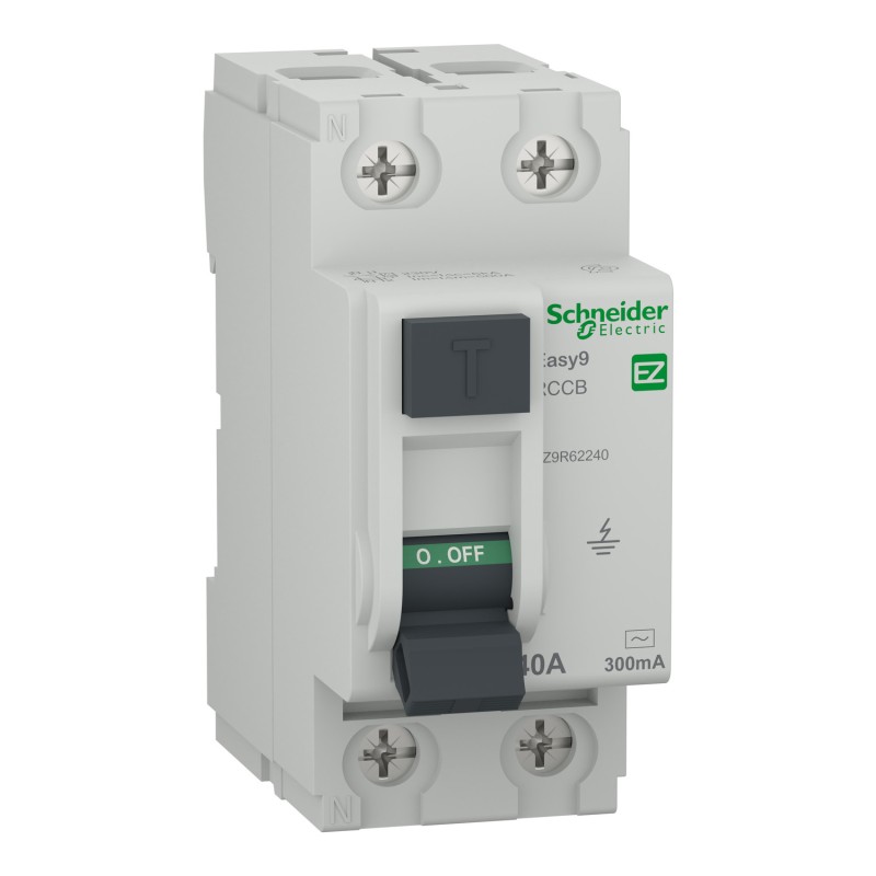 Schneider Electric Easy9 | Дефектнотокова защита | 2P, 40A, тип AC, 300 mA