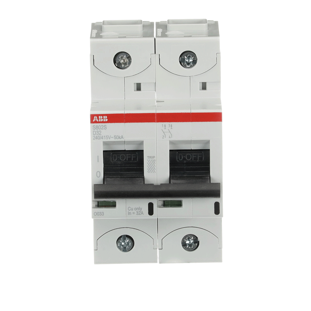 ABB S802S-D32 | Автоматичен прекъсвач | 2P, 32A, крива D
