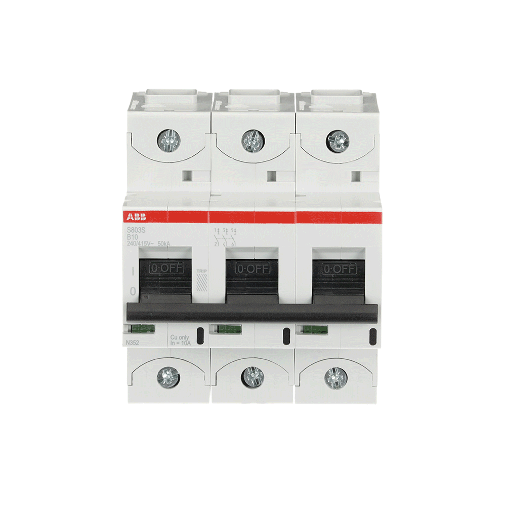 ABB S803S-B10 | Автоматичен прекъсвач | 3P, 10A, крива B